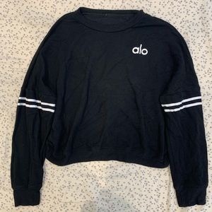 NEW w/o tags Black Alo open back sweatshirt